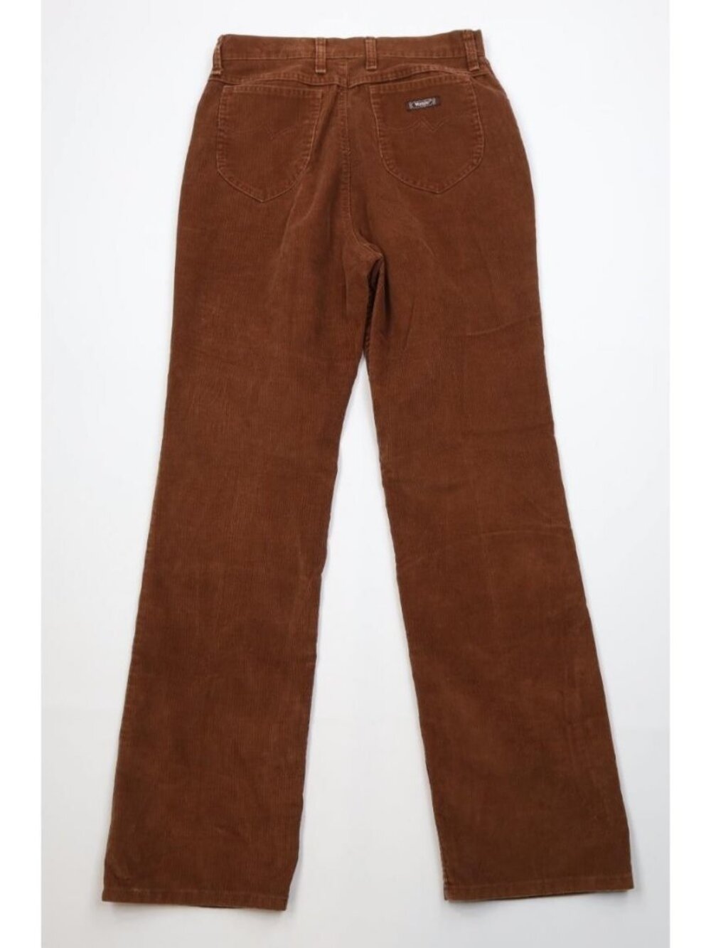 Vintage 70s Wrangler Womens 16 Faded Flared Wide Leg Corduroy Pants Brown USA - Picture 8 of 12
